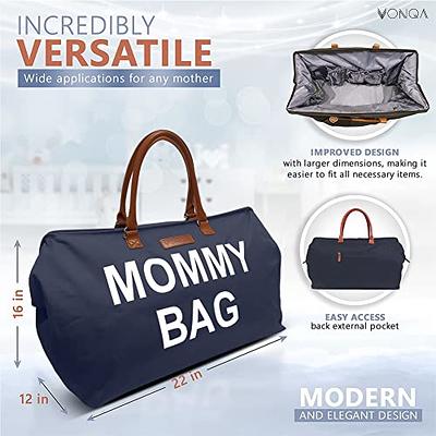 Diaper Bag Tote With 2 Organizers Multifunctional Large Mommy 