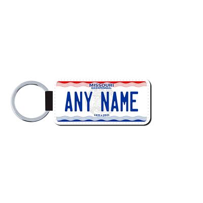 Personalized Illinois License Plate Faux Leather Key Ring - Any Name Made  To Order Free Shipping - Yahoo Shopping