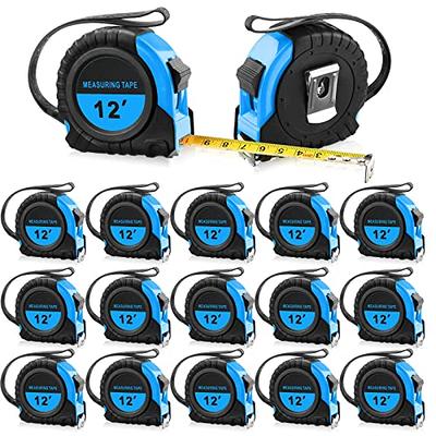 Hoteam 12 Pieces Tape Measure Bulk 25 ft Retractable Measuring