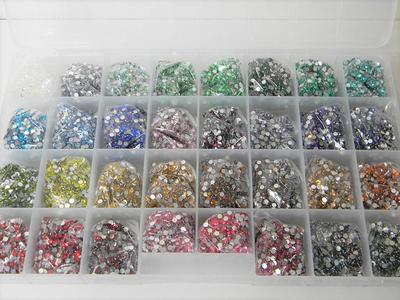 BULK 1,000 6mm Flatback Resin Rhinestones Nonhotfix Faceted