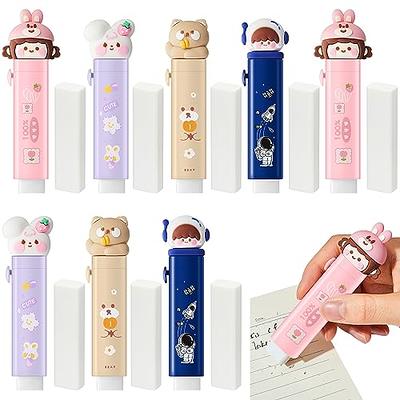 Kawaii Stationary Set 1 Pop up Boba Pencil Case, 1 Boba Eraser, 8