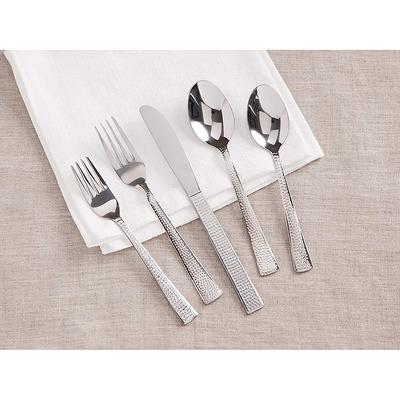 20 Piece Silverware Set Service for 4, Stainless Steel Flatware