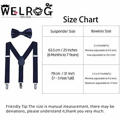 Kids Suspenders For Pants Bowtie Set Matching Tuxedo Suit Boy Girl Childs  Adjustable Y-Back Brace Belt Adjustable Bowtie Wedding