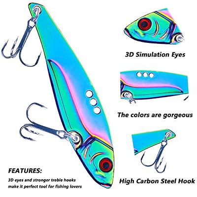 Qushy Blade Bait Fishing Lures for Freshwater Saltwater Fishing Spoons Metal  Hard Lure Vibrating Baits for Bass Walleye Trout,5PCS/Box - Yahoo Shopping