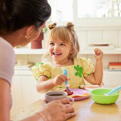 Munchkin Splash Toddler Fork Knife & Spoon Set Green