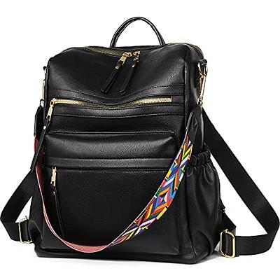 Dora & Liz Women Backpack Purse Fashion Leather Designer Ladies Convertible  Travel College Shoulder Bags with Colorful Strap - Yahoo Shopping