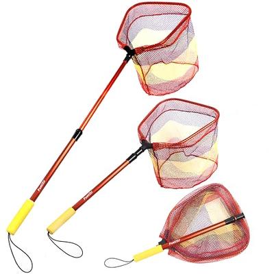 FunVZU Fishing Net Folding Landing Net - Collapsible Fishing Assorted  Colors