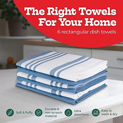 Big Red House Kitchen Towels - 6-Pack, 100% Cotton Kitchen Towels
