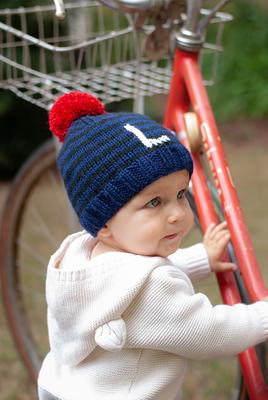 Monogram Beanie - Blue