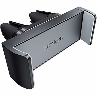 Lamicall Car Cell Phone Mount, Air Vent Clip Holder, Universal Stand Hands  Free Cradle Compatible with
