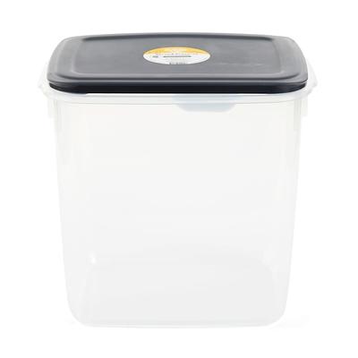 Iris Airtight Food Storage Container, 13.8 L X 14.6 W, Black/Clear