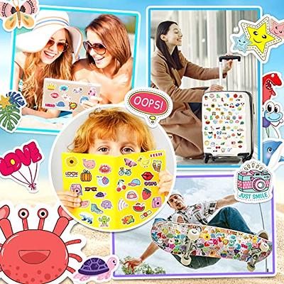 600 Pcs Water Bottle Stickers for Kids, Kids Stickers Bulk, Waterproof Vinyl Aesthetic Stickers for Skateboards Scrapbook Laptops Computer Hydroflask