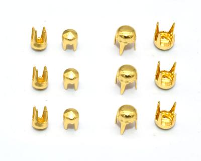 Uxcell Brass Round Head Stud Screw Rivets for Leather Craft | Harfington, Bronze Tone / 4mm / 10set