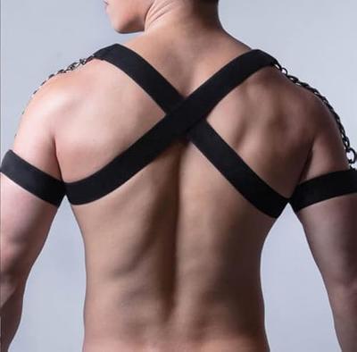 Sexy Women Men Adjustable Leather Body Chest Harness Belt Punk Fancy Costume