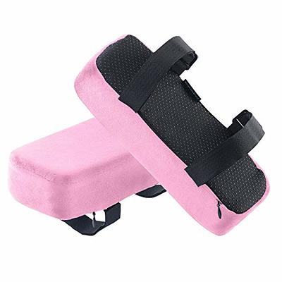 Thick Memory Foam Arm Pads for Office Chairs - Set of 2 Armrest Covers  Provide Elbow Cushioning and Relieve Pressure