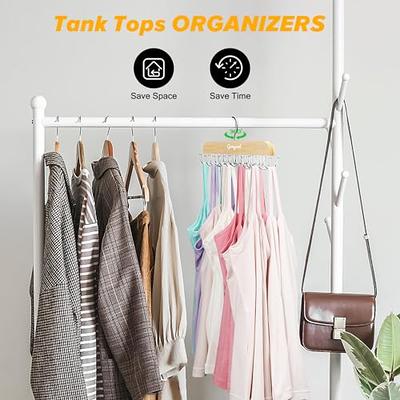 2 Pieces Space Saving Bra Organizer with Wood Tank Top Hanger Closet  Organizer Hangers Natural Wood Bra Holder Hanger Closet Organizer and Storage  Rack for Bras, Tank Tops, Camisoles - Yahoo Shopping