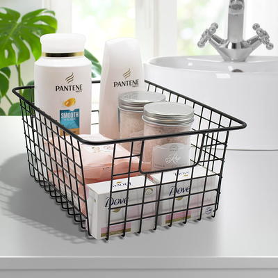 12 Pack ] Plastic Storage Baskets - Small Pantry Organization and Storage  Bins - Household Organizers for Laundry Room, Bathrooms, Bedrooms,  Kitchens, Cabinets, Countertops, Under Sink or On Shelves - Yahoo Shopping