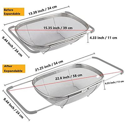 Expandable Roll up Dish Drying Rack up to 22.8''With 2