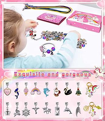 Toys for 4 5 6 Year Old Kids Girl, Unicorn Jewelry Making Kit Birthday  Gifts for Girls Age 6 7 8 9 Art and Craft DIY Charm Bracelet Kit for 8-12  Year