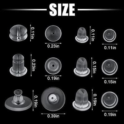 Cheap Heavy Earrings for Studs Silicone Earring Backs Clear