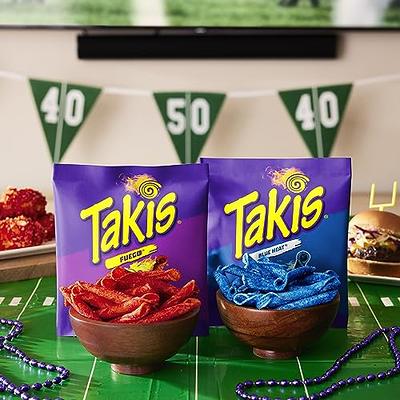 Takis Fuego Rolled Spicy Tortilla Chips, Hot Chili Pepper Lime Flavored Hot  Chips, Multipack 6 Individual Bags, 4 Ounces Each