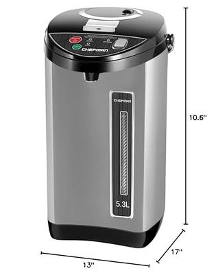 Chefman Electric Hot Water Pot Urn w/ Auto & Manual 5.3 Liter