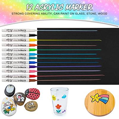 53pcs Fruit Scented Markers Set - Art Coloring Drawing Kits for Kids with Unicorn Pencil Case, Art Supplies for Kids Ages 4 6 8,Stationary Set Pencil