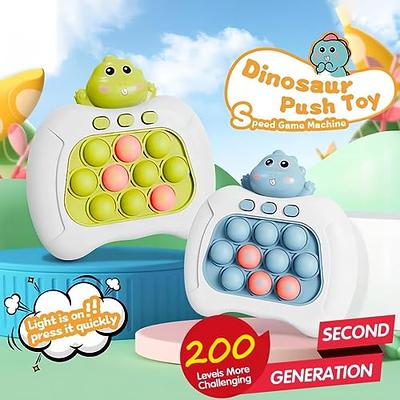  Fast Push Game Fidget Toys Pop Game Handheld Bubble Game  Light-up Pop Toy for Boys, Girls and Adults Birthday Gift (Green) : Toys &  Games