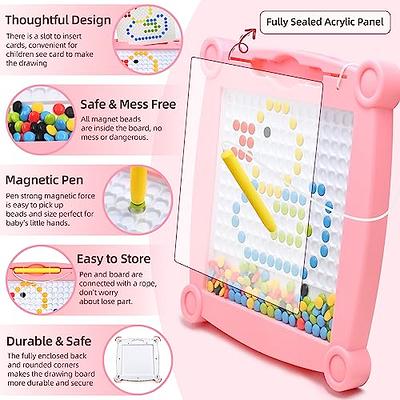 Biticolor Magnetic Drawing Board for Kids Magnetic Dot Art Doodle