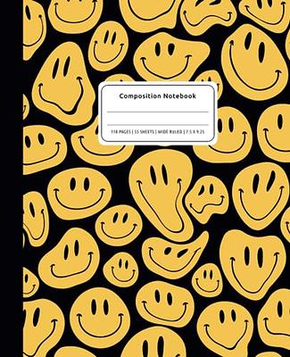 Kawaii Composition Notebook: Cute Adorable Smiley Face