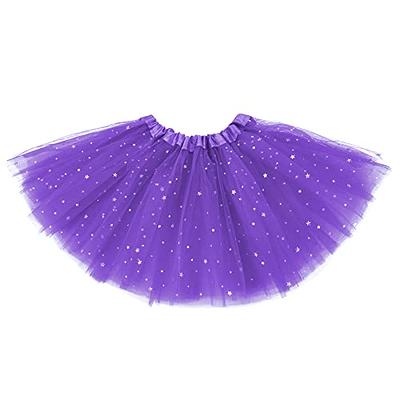 Zando Purple Baby Tutu Skirt Halloween Costumes Layered Tulle