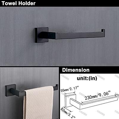 TURS Bathroom Accessories 4-Pieces Bathroom Hardware Set Polished Chrome  Towel Bar Set Stainless Steel Towel Holder Set