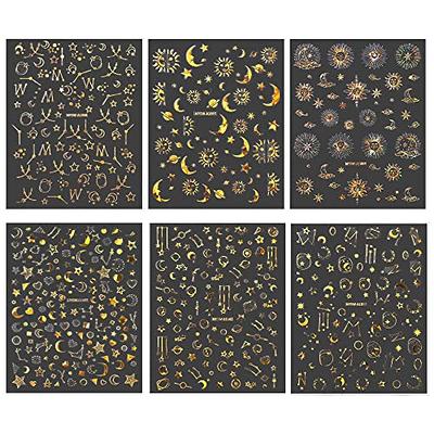  Gold Star Decorative Stickers - Foil Adhesive Decals