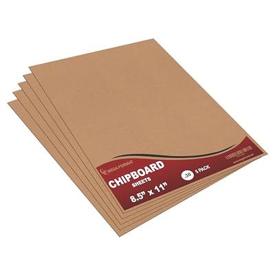 Buy Chipboard Sheets 8.5 x 11 - 100 Sheets of 22 Point Chip Board for  Crafts - This Kraft Board is a Great Alternative to MDF Board and Cardboard  Sheets Online at desertcartUAE