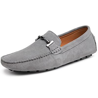 Calfskin Leather Breathable Moccasins Men Walking Loafers Shoes