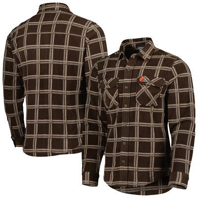 Men's Antigua Black/Gray Miami Dolphins Ease Flannel Long Sleeve