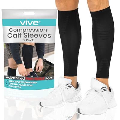 Calf Compression Sleeve Women, 2 Pairs 20-30mmHg Footless  Compression Socks Stockings For Calf Support, Circulation, Swelling, Shin  Splints, Varicose Veins, Recovery