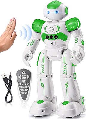 ALLCELE Robot Toys, Rechargeable RC Robot for Boys and Girls, Remote  Control Toy with Music and LED Eyes, Gift for Children Age 3 Years and Up -  White