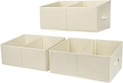  Fordonral 4 Pack Linen Storage Bins, Storage Containers for  Organizing Clothing, Jeans, Toys, Books, Shelves, Closet, Wardrobe - Closet  Organizers and Storage, Large Storage Boxes Baskets with Window : Home &  Kitchen