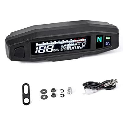 Keenso Universal Motorrad Digital LCD Tachometer Tachometer