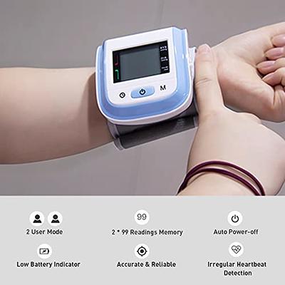 Blood Pressure Monitor Automatic Wrist Blood Pressure Monitors for Home Use  BP Machine Cuff Digital Large LCD Display 2X99 Readings with Carrying Case  - Yahoo Shopping