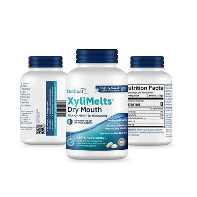 XyliMelts for Dry Mouth Mint-Free 80-Count Box