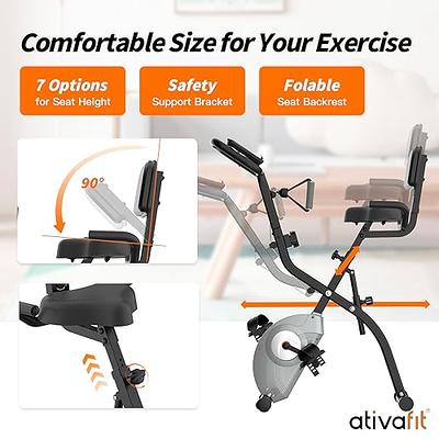 ATIVAFIT Exercise Bike Foldable Fitness Indoor Cycling Bike