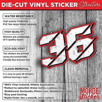 Custom Number Stickers - Die Cut