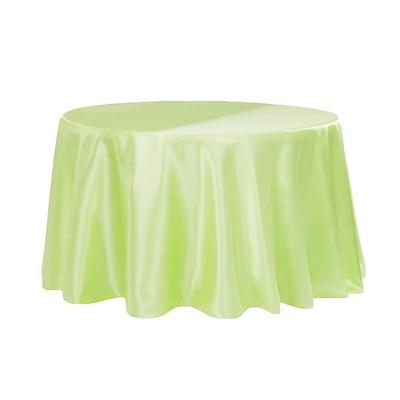 Sleek Satin Tablecloth 90x132 Rectangular - Ivory