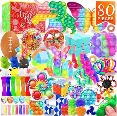 600 Pack Party Favors for Kids 8-12, Fidget Toys Set Sensory Toys Anxiety  for Kids and Adults Autism Birthday Gift Classroom Prizes Treasure Box