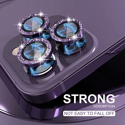 Choiche [3+1] for iPhone 14 Pro/iPhone 14 Pro Max Camera Lens Protector  Bling, 9H Tempered Glass Camera Cover Screen Protector Metal Ring  Decoration