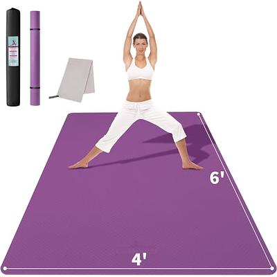 CAMBIVO Large Yoga Mat (6'x 4'), Extra Wide Workout Mat for Men