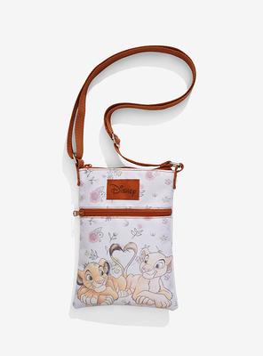 Hot Topic Loungefly Disney Bambi Friends & Flowers Passport Crossbody Bag