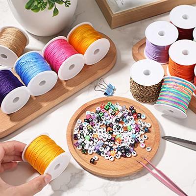 Waxed Thread 30 Colors 1mm 328 Yards Wax Cotton String Waxed Polyester Cord for Bracelets Necklace Jewelry Making Friendship Bracelet